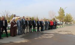 آغاز سال کاری جدید با غبار روبی  مزار شهدای مطهر شهرستان خوی