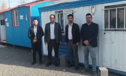 حضور کارشناسان واحد ممیزی شهرداری خوی در شهرداری فیرورقجهت کمک به صدور پروانه احداث برای زلزله زده ها
