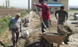 عملیات احداث بوستان بعثت در کوی دادگستری خوی