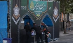 برپایی ایستگاه صلواتی پایگاه بسیج امام سجاد(ع) شهرداری خوی