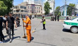 تنظیف معابر شهری و آماده سازی شهر برای مراسم عزاداری اباعبدالله الحسین(ع)