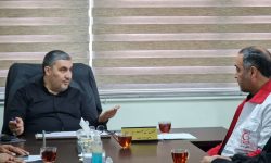دیدار رئیس جمعیت هلال احمر شهرستان خوی با شهردار خوی