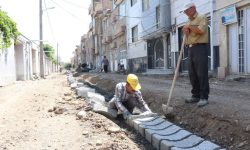 نصب کانیو وسط خیابان سهند ۲ در منطقه جانبازان