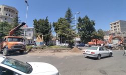 آغاز عملیات اصلاح هندسی میدان امام علی(ع) در بلوار جانبازان
