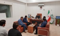جلسه شهردار خوی با معاون امور زیربنایی و ترافیک بهمراه مدیران و کارشناسان معاونت