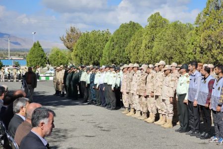 برگزاری صبحگاه مشترک نیروهای مسلح در شهرستان خوی