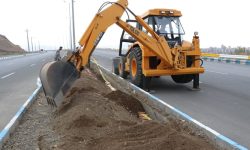 نصب روشنایی کمربندی شهید سلیمانی ادامه دارد