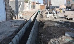 جدول گذاری کوچه های منتهی به خیابان ٢٠ متری پویان