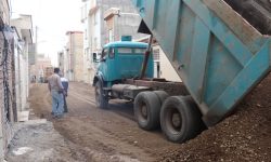 زیرسازی و آماده سازی کوچه بعثت جنب پارک جدیدالاحداث بعثت