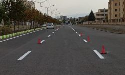 استمرار خط کشی و رنگ آمیزی معابر سطح شهر