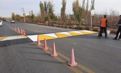 رنگ آمیزی سرعت کاه های سطح شهر خوی