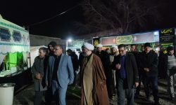 بازدید فرماندار و شهردار خوی از موکب نمایشگاهی فاطمیه