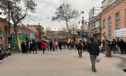 برپایی ایستگاه صلواتی بمناسبت اعیاد شعبانیه در پیاده راه انقلاب