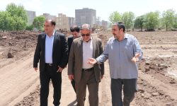 بازدید مسئولین شهری از خیابان ۳۰ متری در دست احداث