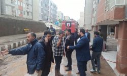 بازدید و قدردانی اعضای شورای اسلامی شهر از کارکنان در حال عملیات شهرداری خوی