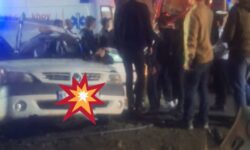 برخورد مرگبار سواری ال ۹۰ با تیر چراغ برق در کمربندی شهید سلیمانی