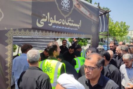 ایستگاه صلواتی سازمان مدیریت آرامستان ها برپا شد