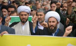 راهپیمایی مردم خوی در حمایت از مردم لبنان