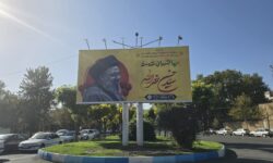 فضاسازی سطح شهر خوی بمناسبت شهادت دبیرکل حزب الله لبنان