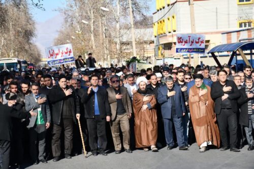 مراسم وداع با شهید گمنام در خوی