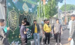 برپایی ایستگاه صلواتی در بلوار شهید مطهری خوی
