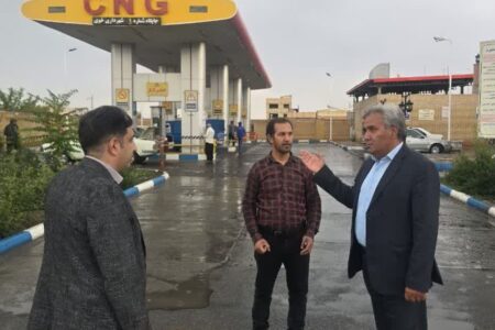 بازدید رئیس سازمان حمل و نقل بار و مسافر شهرداری خوی از جایگاه های CNG