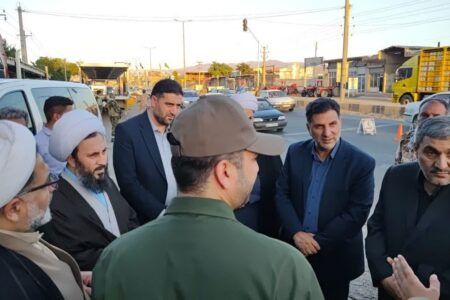 جمعی از مسئولین شهرستانی از پست‌های بازرسی بسیج بازدید کردند