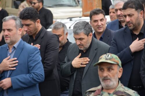 تشییع پیکر شهید در خوی