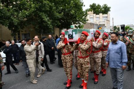 پیکر شهید «سید محمد موسوی» در خوی تشییع شد