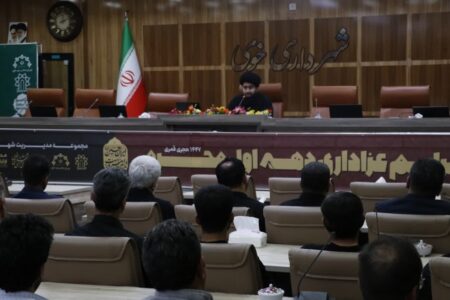برگزاری مراسم معنوی روضه خوانی در شهرداری خوی
