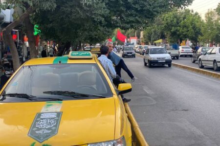 ناوگان حمل و نقل عمومی شهر خوی مزین به کتیبه عزای حسینی شد