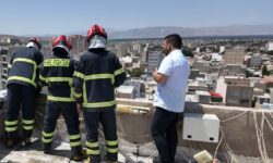 اولین مانور موفق آبرسانی سری و موازی پمپ‌ها توسط آتش‌نشانی خوی برگزار شد