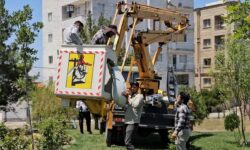 ۳۰۰ چراغ LED در پارک های خوی تعویض و نصب شد