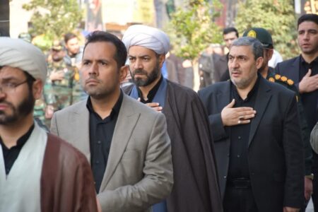 برگزاری دسته عزاداری خیابانی شهادت حضرت زهرا(س) در خوی