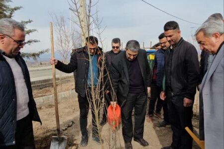 کاشت ۲۰۰ نهال در قالب پویش ملی «سرو ایران» در خوی