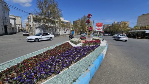 کاشت گل در خوی
