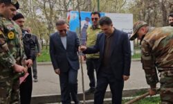 برگزاری مراسم درختکاری در استمرار پویش ملی «سرو ایران» در پارک بزرگ ملت