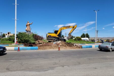 عملیات اصلاح هندسی میدان سیدالشهداء(ع) کلید خورد