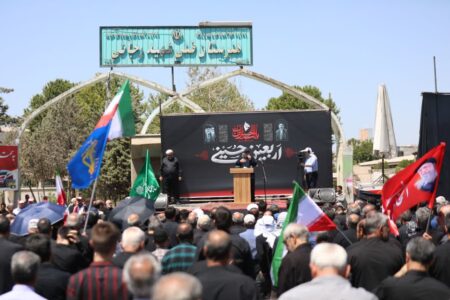 مراسم بزرگ تجمع اربعین حسینی در شهر خوی برگزار شد + عکس