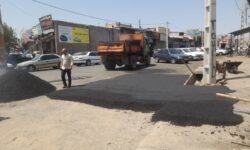 موج دیگر عملیات لکه گیری و مرمت آسفالت در سطح شهر آغاز شد