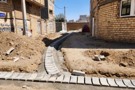 آغاز عملیات جدول‌گذاری کوچه پردیس در کمربندی شهید سیستانی زاده