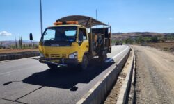 بلوار جدیدالاحداث فرشتگان میناب خط‌کشی شد